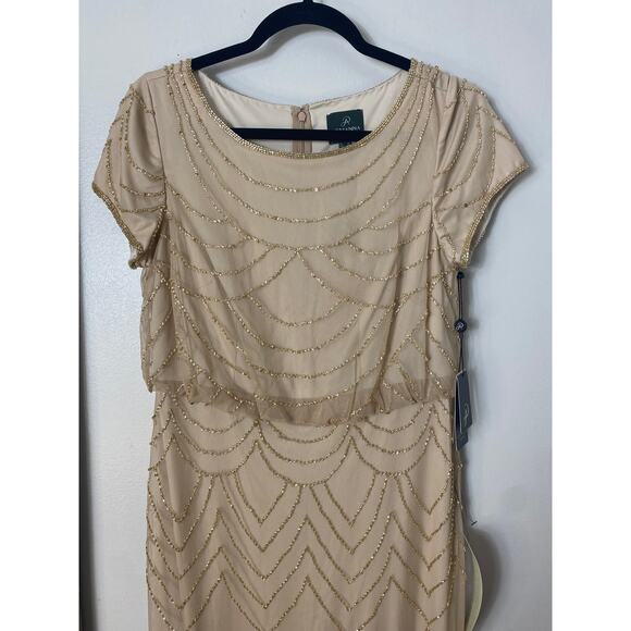 NWT ADRIANNA PAPELL DRESS GOWN 8P BRIDESMAID EVENING FORMAL WEDDING GUEST - Picture 7 of 15